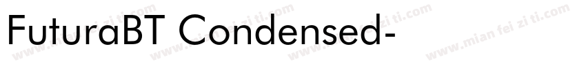 FuturaBT Condensed字体转换